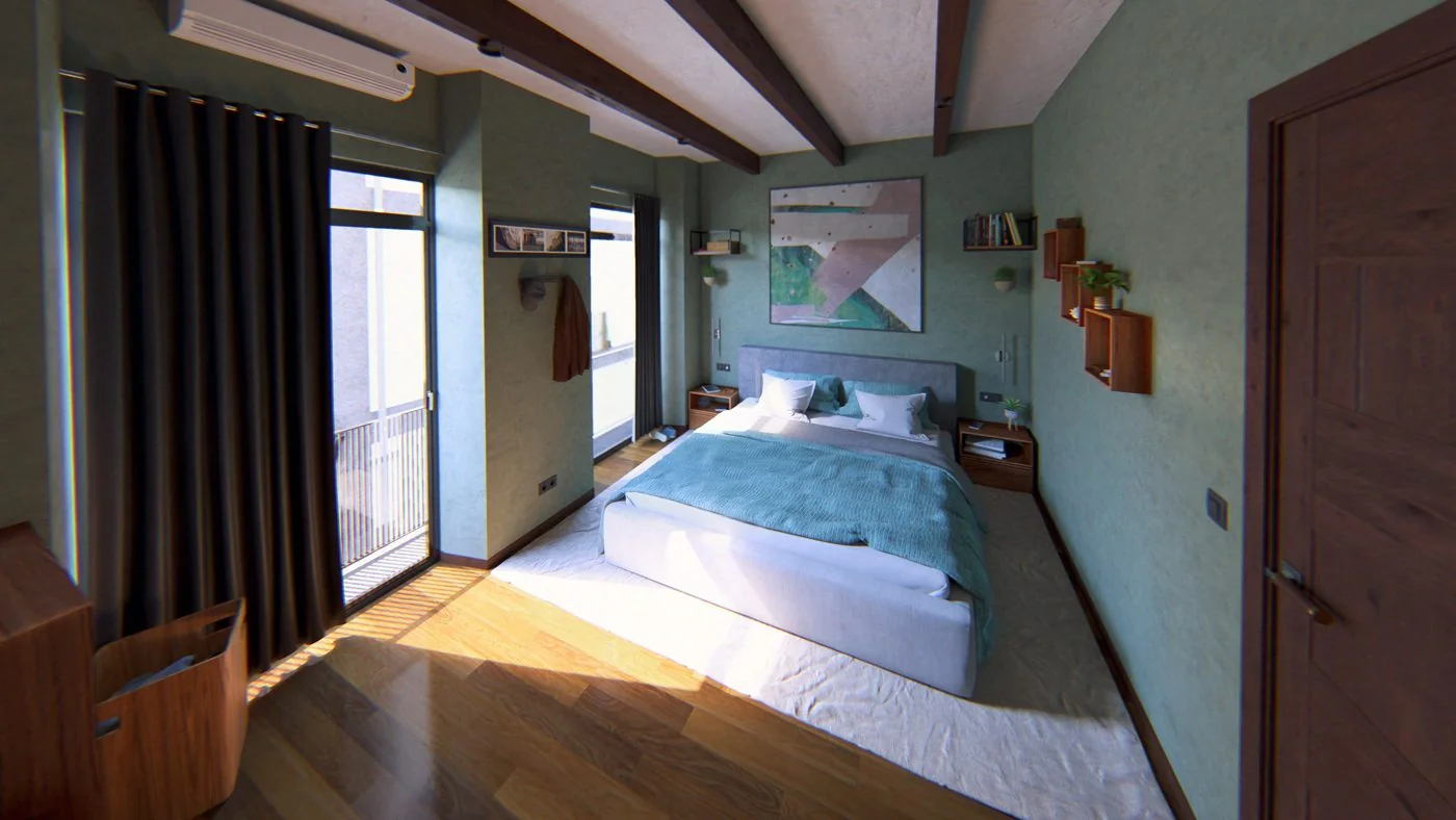 Dormitorio principal, proyecto propio de Anders en Puente Genil